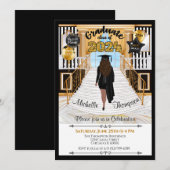 Invitation de diplôme Hispanic Med Peau Tone (Devant / Derrière)