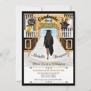 Invitation de diplôme Hispanic Med Peau Tone
