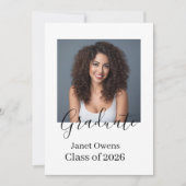 Invitation de diplômé magnifique (Devant)