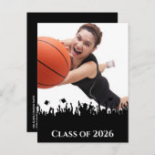 Invitation de diplôme - Modifier la couleur Arrièr (Devant / Derrière)