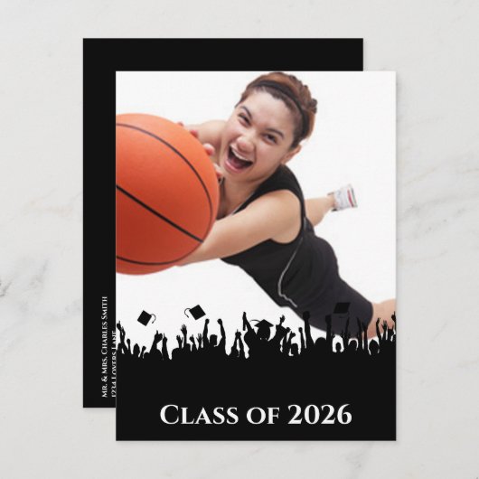 Invitation de diplôme - Modifier la couleur Arrièr (Devant / Derrière)