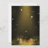 invitation de diplôme or calligraphie élégante (Dos)