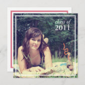 Invitation de diplôme {photo faire-part} (Devant / Derrière)