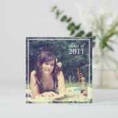 Invitation de diplôme {photo faire-part} (Debout devant)