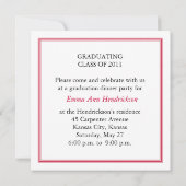 Invitation de diplôme {photo faire-part} (Dos)