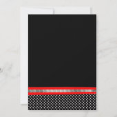 Invitation de diplôme Red Polka Dot 2014 (Dos)