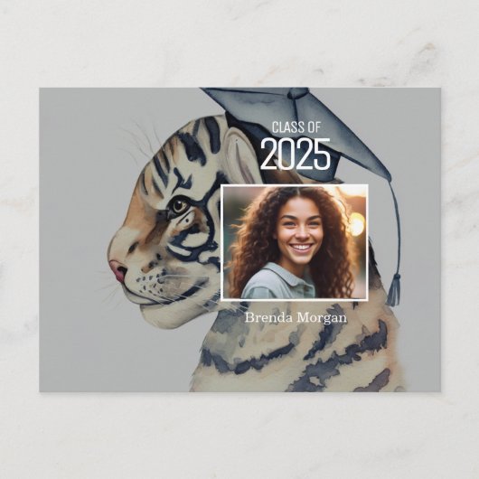 Invitation de diplôme unique avec photo (Devant)