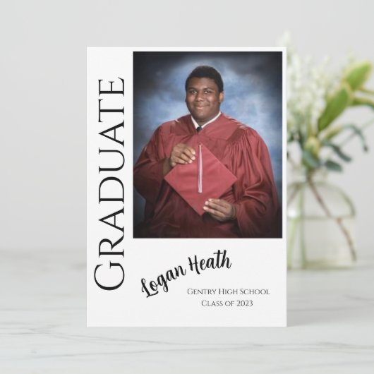 Invitation de diplôme V3 (Debout devant)