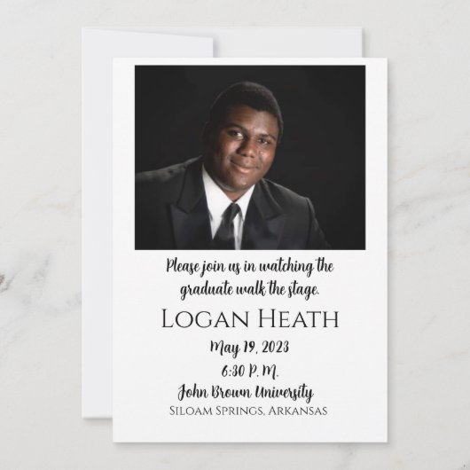 Invitation de diplôme V3 (Dos)