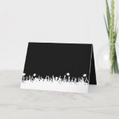 Invitation de diplôme Votre photo Silhouette Crowd (Dos)