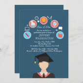 Invitation de diplômés (Devant / Derrière)