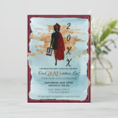 Invitation de diplômes afro-américains (peau noire (Debout devant)