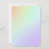 Invitation de diplômes Crayon et Apple (Dos)