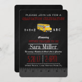 Invitation de diplômes de l'enseignant de Ruler et (Devant / Derrière)