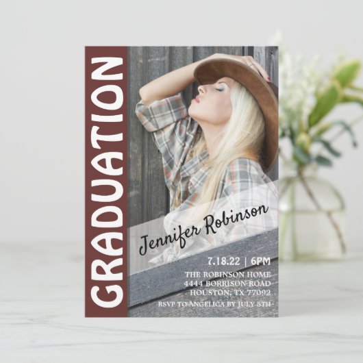 Invitation de diplômes de style occidental (Debout devant)