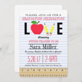 Invitation de diplômes d'enseignant (Devant / Derrière)