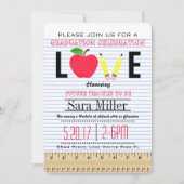 Invitation de diplômes d'enseignant (Devant)