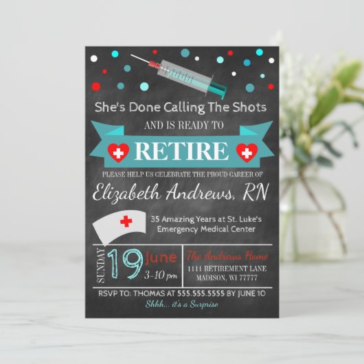 Invitation de diplômes d'infirmière (Debout devant)