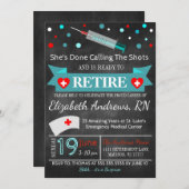 Invitation de diplômes d'infirmière (Devant / Derrière)