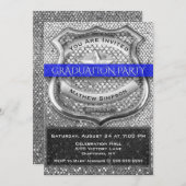 Invitation de diplômes d'officier de police (Devant / Derrière)