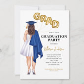 Invitation de diplômes féminins (Devant)