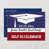 Invitation de diplômes modernes (Devant / Derrière)