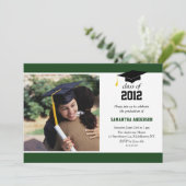 Invitation de diplômes modernes - Hunter Green (Debout devant)