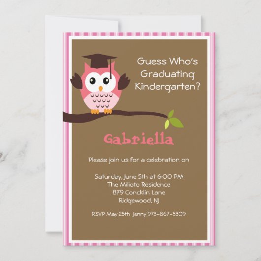 Invitation De Diplômés Pour Enfants De La Limb (Devant)