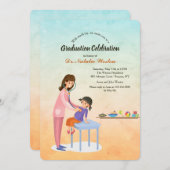 Invitation de diplômes pour les pédiatres (Devant / Derrière)