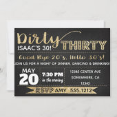 INVITATION DE DIRTY 30 (Devant)