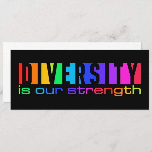 Invitation de diversité, personnaliser (Devant / Derrière)