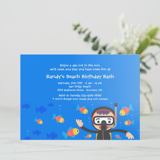 Invitation de Diving Buddy (Debout devant)