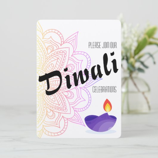 Invitation de Diwali (Debout devant)