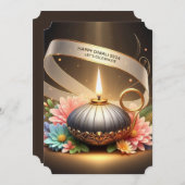 Invitation de Diwali (Devant / Derrière)