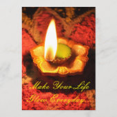 Invitation de Diwali (Dos)