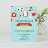 Invitation de docteur pour enfants (Debout devant)