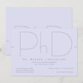 Invitation de doctorat moderne (Devant / Derrière)