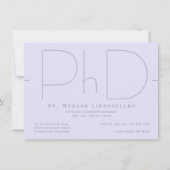 Invitation de doctorat moderne (Devant)