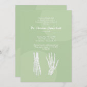 Invitation de doctorat orthopédique (Devant / Derrière)