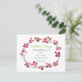 Invitation de Dogwood rose (Debout devant)