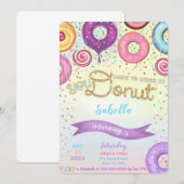 Invitation de donut (Devant / Derrière)