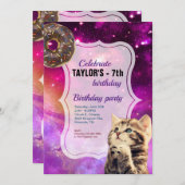 Invitation de Donut Cat Galaxy (Devant / Derrière)