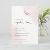 INVITATION DE DOUCHE À BOUTEILLE DE COULEUR D'EAU  (Debout devant)