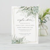 Invitation de douche à charrettes succulentes à la (Debout devant)