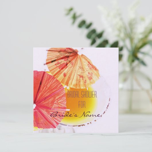 invitation de douche à cocktail nuptiale (Debout devant)