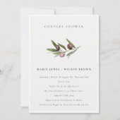 Invitation de douche à la branche d'olivier minima (Devant)