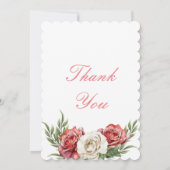 INVITATION DE DOUCHE À PONT FLORALE (Dos)