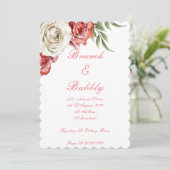 INVITATION DE DOUCHE À PONT FLORALE (Debout devant)