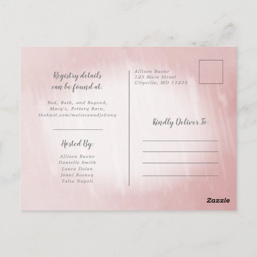 Invitation de douche à thème de glace à la cuillèr (Dos)