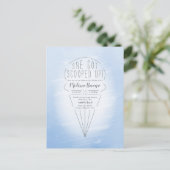 Invitation de douche à thème de glace ramassée (Debout devant)